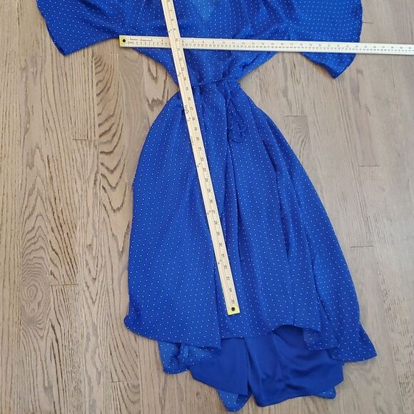 LULUS FARAH ROYAL BLUE TRUE WRAP DRESS MIDI SIZE MEDIUM SIZE MEDIUM LULU'S - Picture 14 of 14